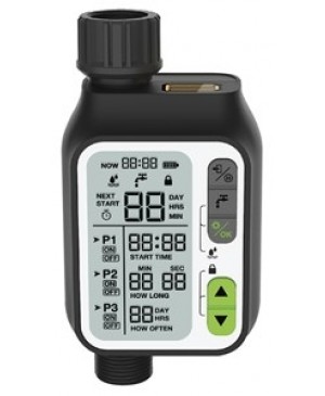  Digital Irrigation Timer with 3 Individual Timers and Water Sensor AA0380