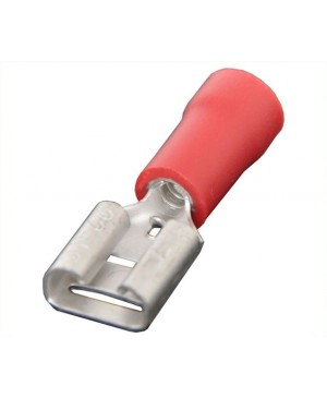 Red 6.3mm Female Half Insulated Spade Crimp Pack of 1000 H1812A