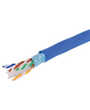 Dynalink Blue Cat6 Shielded F/UTP Ethernet Data Cable, ezy-reel pull box WR7161