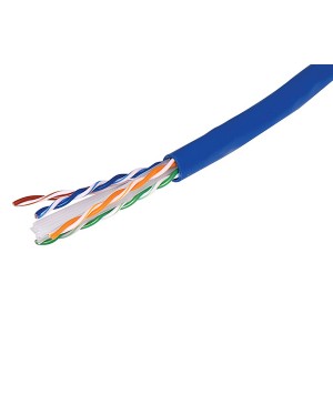 Dynalink Blue Cat6A U/UTP LAN Data Cable with Wooden Reel WR7191
