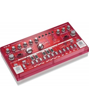 Behringer TD-3-SB Analog Bass Line Synthesizer, VCO, VCF, 16-Step, STRAWBERRY