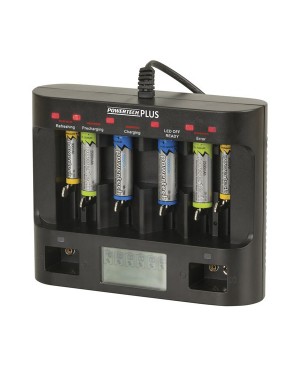 Powertech Universal Fast Charger with LCD and USB Outlet MB3555