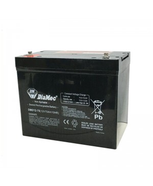 DiaMec 12V 75Ah AGM Deep Cycle Battery SB1680 DMD12-75