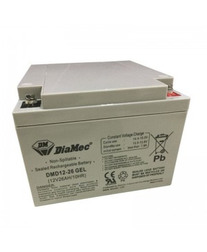 DiaMec SLA Deep-Cycle Gel Battery, 26Ah SB1698 DMD12-26 GEL