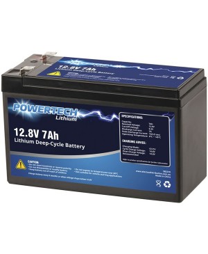 Powertech 12.8V 7Ah Lithium Deep Cycle Battery SB2210