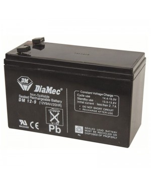 DiaMec 12V 9Ah SLA Battery SB2487 DM12-9