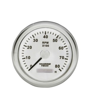 Tachometer, 0-8000 RPM, 10cm, White Background, MGG112