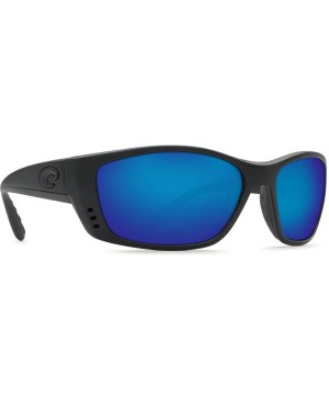 Costa Fisch Sunglasses, Black Frame, 580G Blue Mirror Lens MKC416 FS 11 OBMGLP