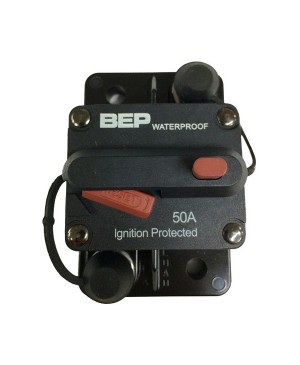 BEP 50A Waterproof Panel Mount Circuit Breaker, Manual Disconnect MMC058 114049