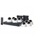 4MP AHD Real Time CCTV Hybrid DVR + 8 Dome Camera Package S9905C