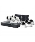 5MP Surveillance CCTV DVR +4 Dome/ +4 Bullet Camera Package S9907D