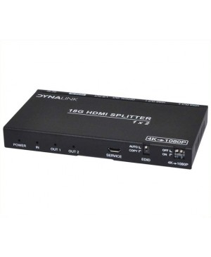 Dynalink 1x2 HDMI Splitter With Downscaler & Audio Extractor A3112