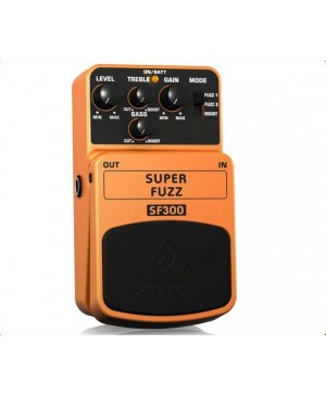 Behringer SF300 3-Mode Fuzz Distortion Guitar Effects Pedal