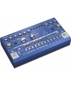 Behringer TD-3-BU Analog Bass Line Synthesizer, VCO, VCF, 16-Step, Blue