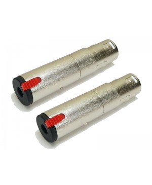 CLEARANCE • 2 Audio Adaptors XLR Male to 6.35mm Jack Fem Stereo • TRS AT-615