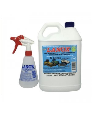 Lanox MX4 Lanolin Lubricant,5 Litre Bottle,Spray Applicator NA1046
