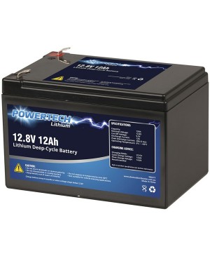 Powertech 12.8V 12Ah Lithium Deep Cycle Battery SB2211