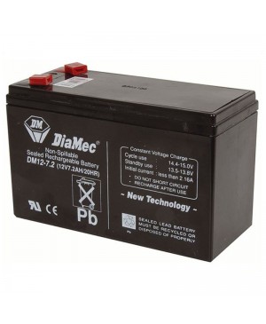 DiaMec 12V 7.2Ah SLA Battery SB2486 DM12-7.2