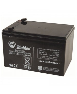 DiaMec 12V 12Ah SLA Battery SB2489 DM12-12