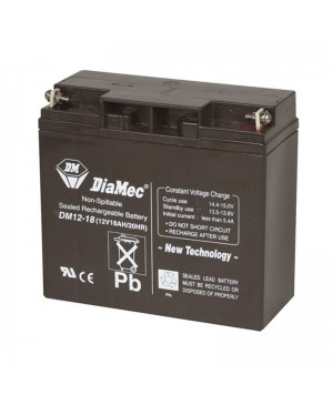 DiaMec 12V 18Ah SLA Battery SB2490 DM12-18
