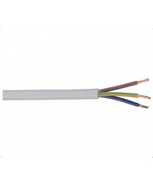 Flexible Three Core Mains Cable, 100m Roll WB1562