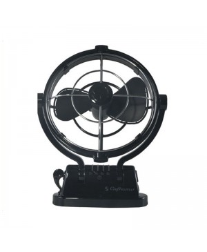 Sirocco 12-24VDC Gimbal Fan 178mm Three Speed Black 7010CABBX Made in Canada