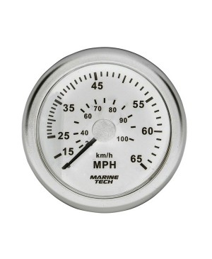 Speedometer Gauge 100mm White MGG012