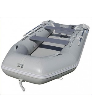 3.3M Inflatable PVC Boat, Air Deck, Grey MMA078