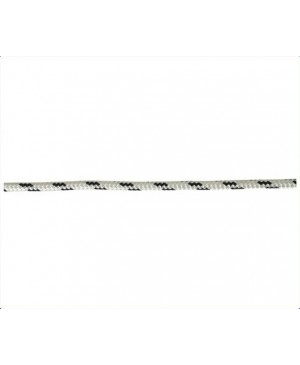 Double Braid-Polyest.Rope,8mm,Black Fleck,Euro,100m Roll MRC125